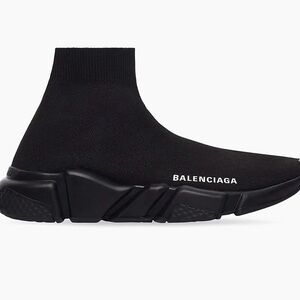 Balenciaga Men's Black Knit Sneakers